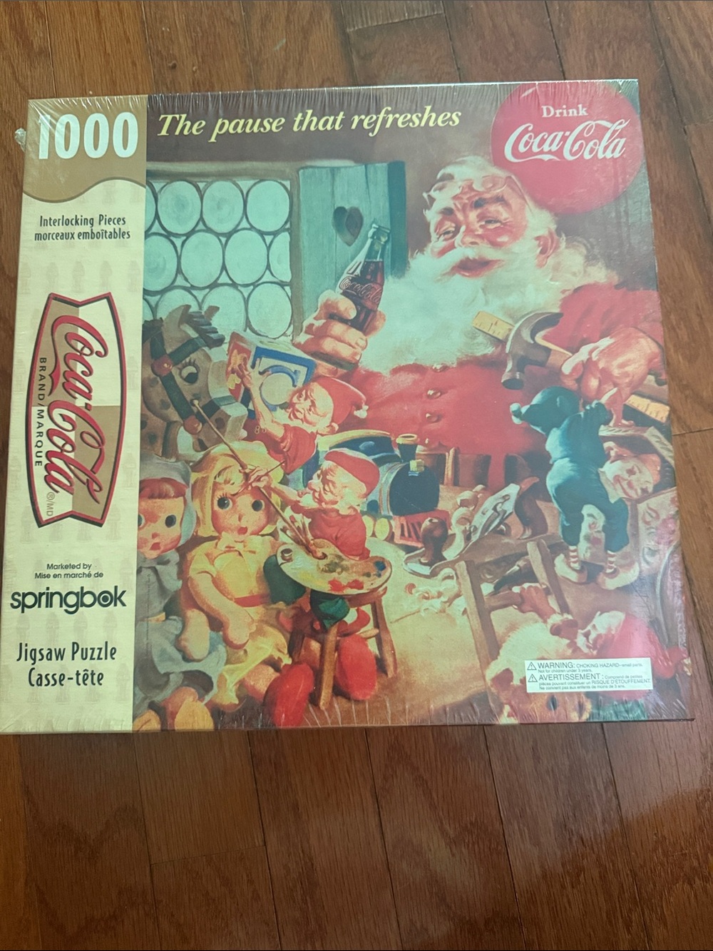 Springbok Coca-Cola 1000 piece puzzle Santa’s Workshop the Pause That Refreshes